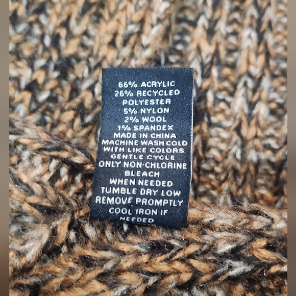 Mens Wearhouse Brown Wool Blend Beanie And Scarf Set One Size - Picture 4 of 7